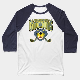 Defunct Columbus Cottonmouths Hockey Team Baseball T-Shirt